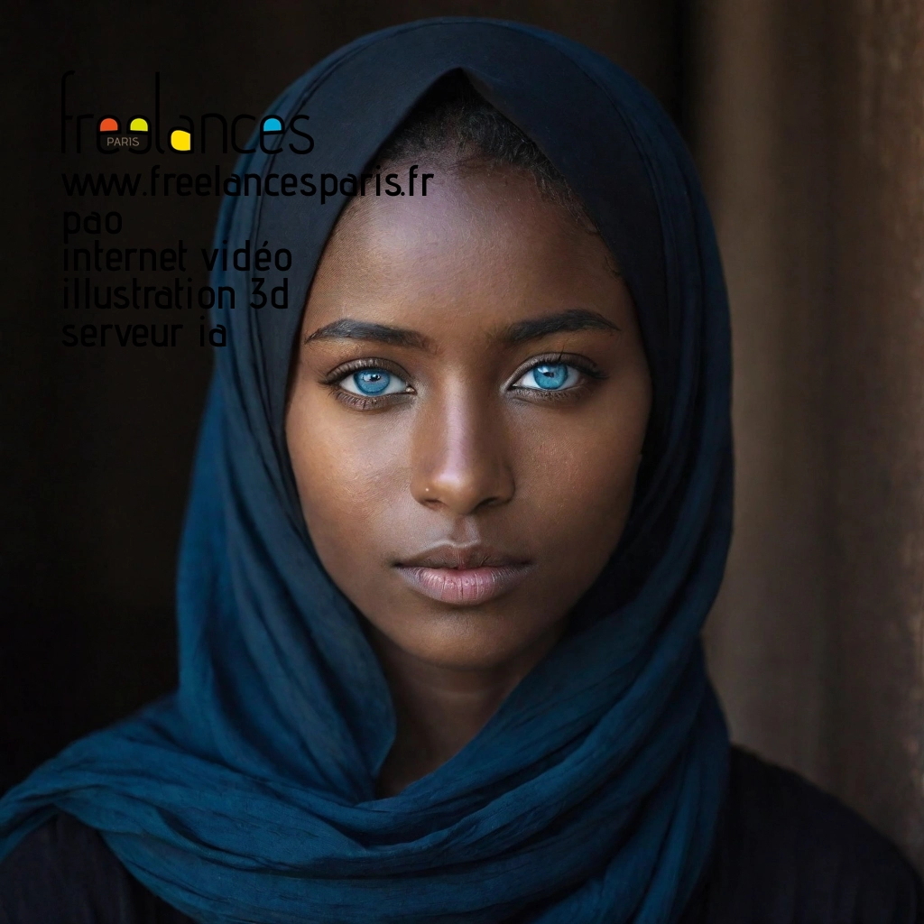 Pao mise en page internet vidéo illustration 3d serveur IA générative AI freelance paris studio de création magazines 732v38i0